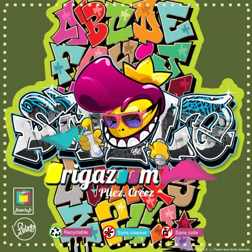 Toile graffiti Smile 20