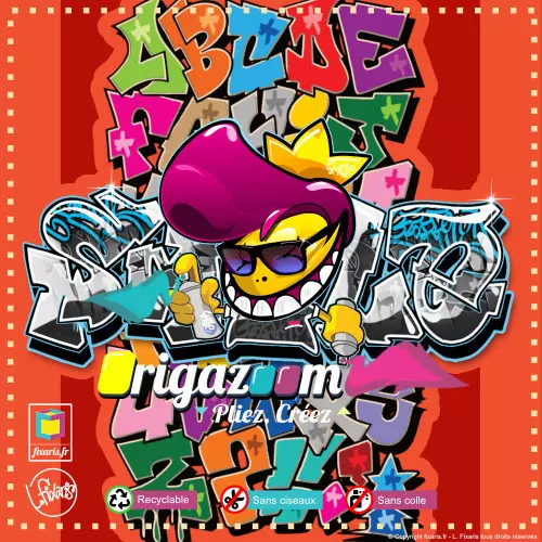 Toile graffiti Smile 23