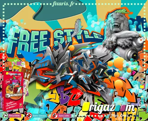 Toile graffiti Free Style 22